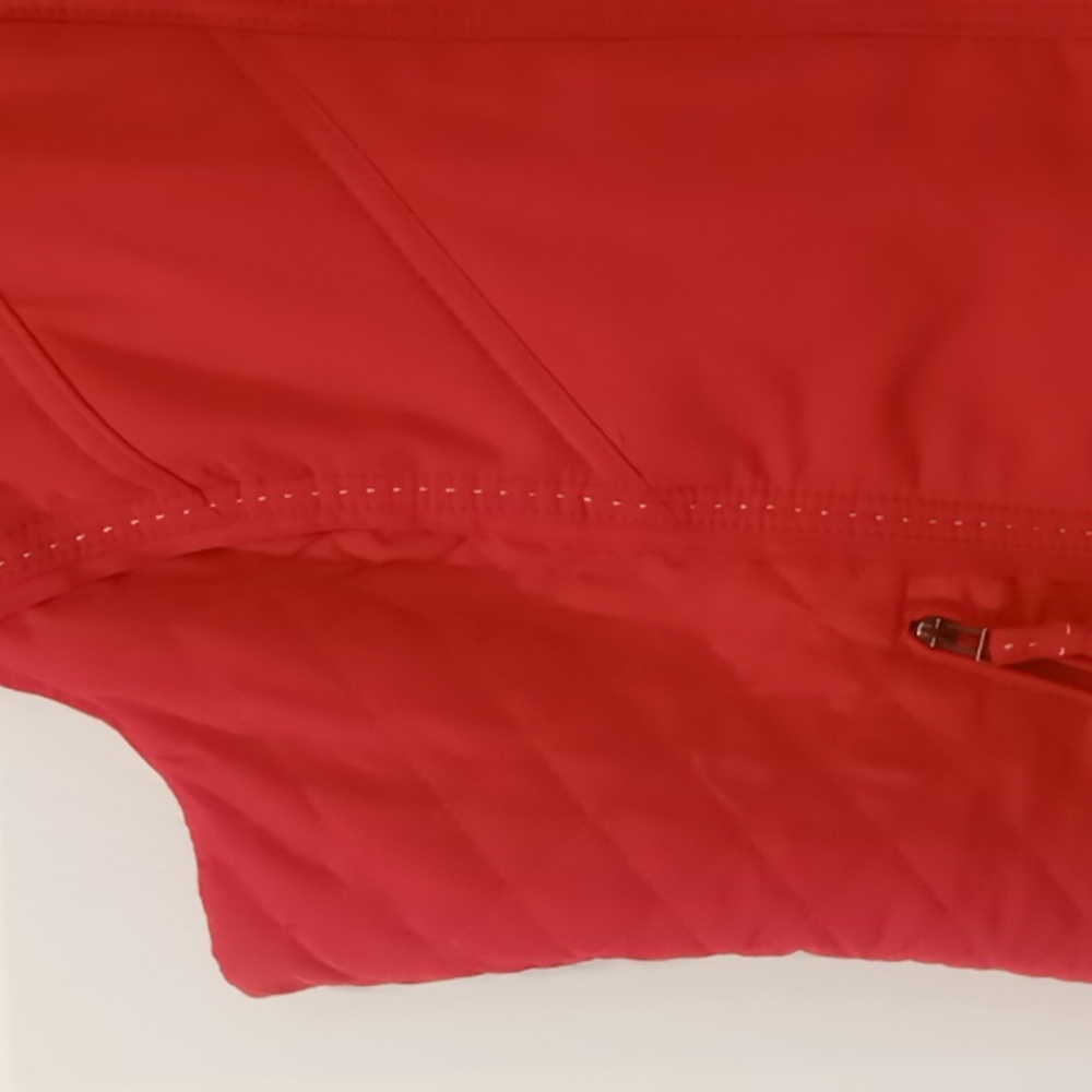 Coldwater Creek Vest Partially Quilted On Sides With Contrasting Stitching View 3